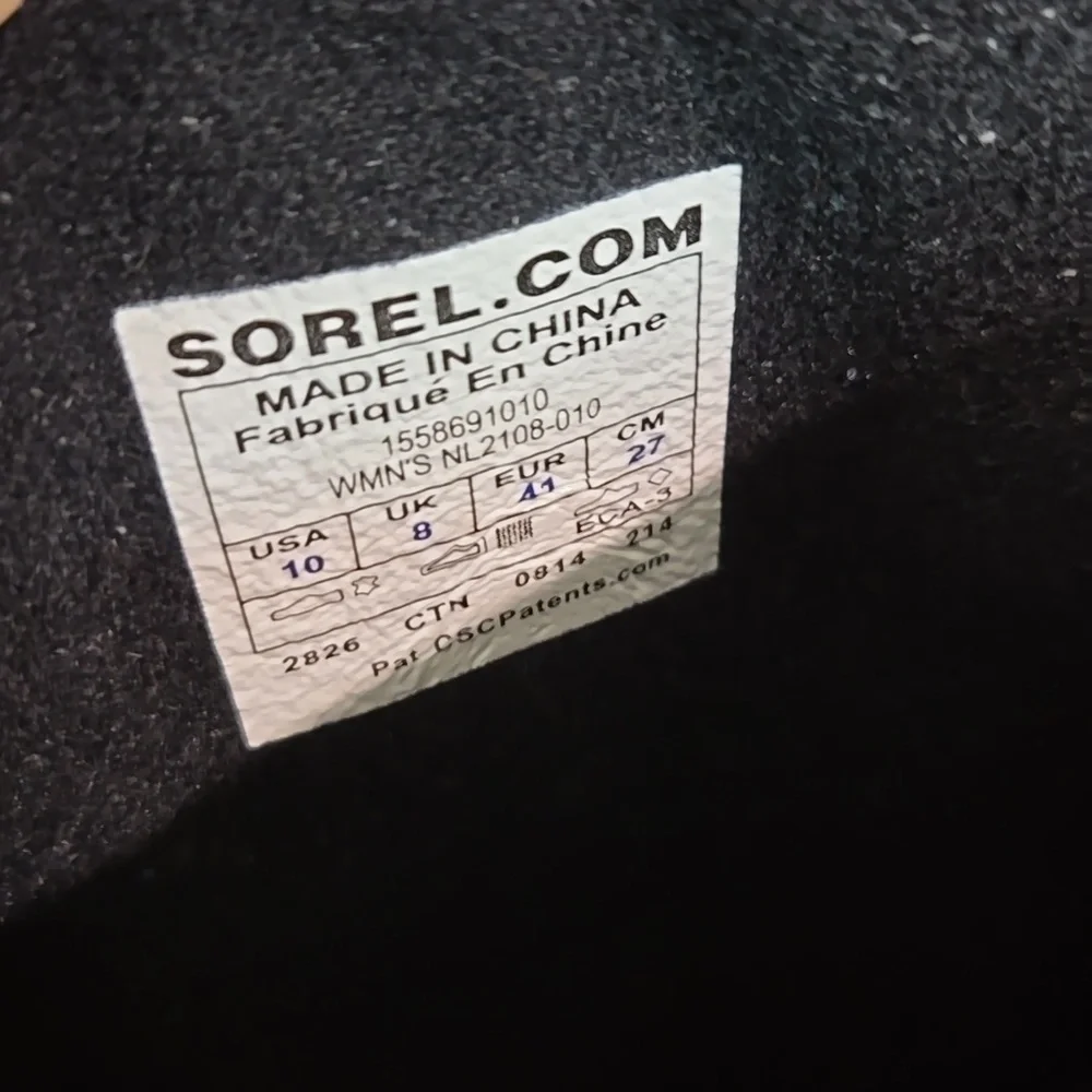 Sorel Women Tall Riding Leather Rubber Shoes sz 10